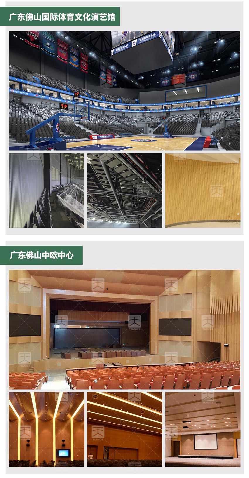 木質槽條吸音板體育館工程案例 木質槽條吸音板體育館工程案例