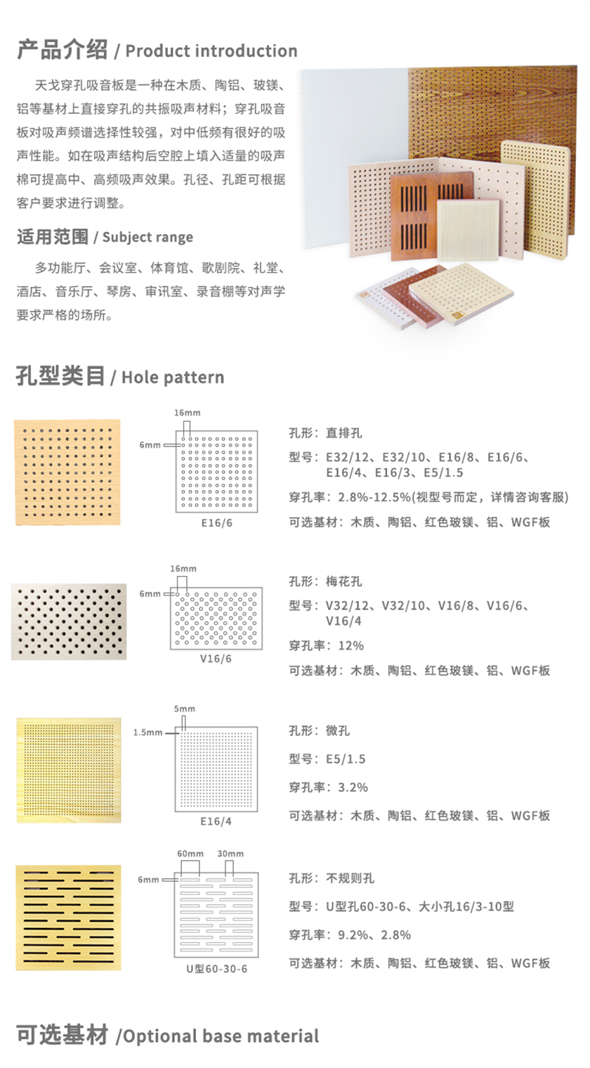 穿孔吸音板產(chǎn)品介紹