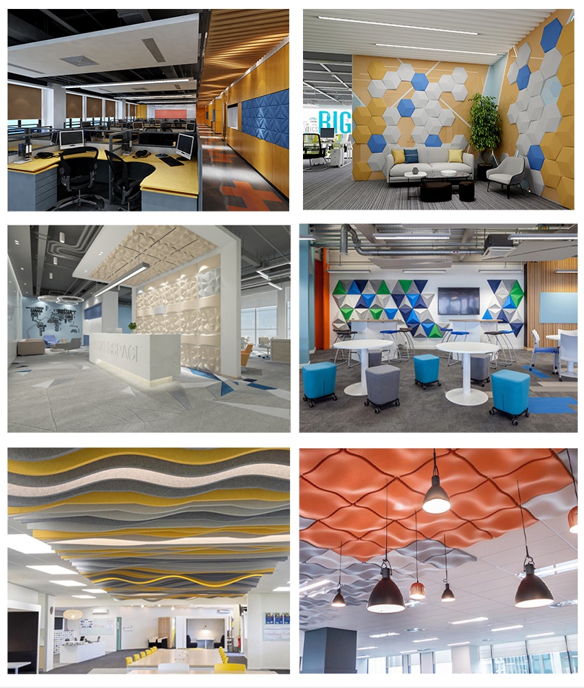 聚酯纖維穿孔吸音板效果實拍 聚酯纖維穿孔吸音板效果實拍