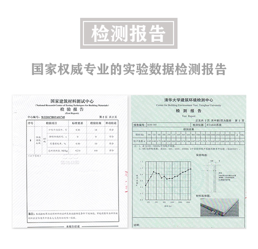 高纖吸音板檢測報告