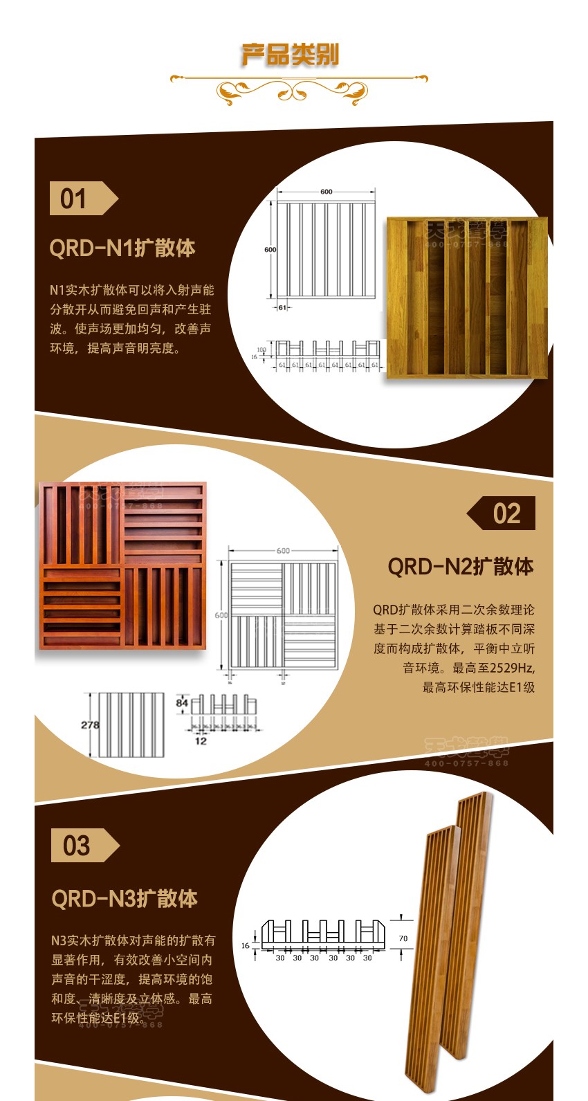 QRD擴散體產品類別-1